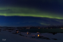 Northernlights over the samiadventure domes